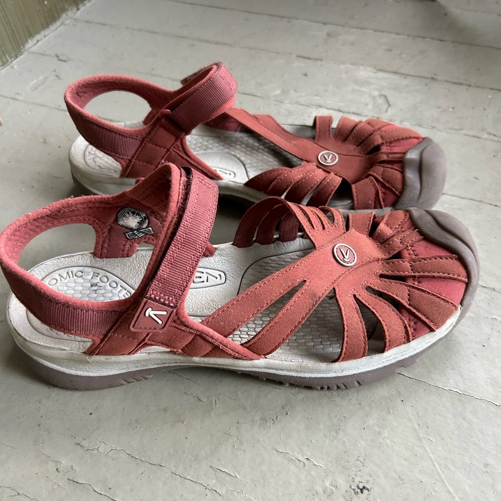 Red Strappy Sandals